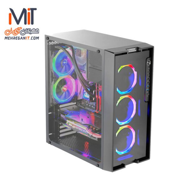 کیس کامپیوتر گرین Z6 ARTMIS RGB