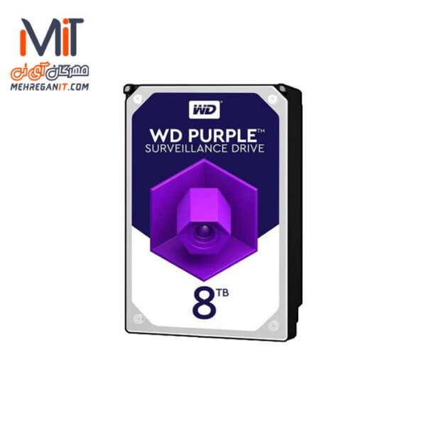 هارد دیسک اینترنال وسترن مدل Purple WD84PURZ ظرفیت 8 ترابایت