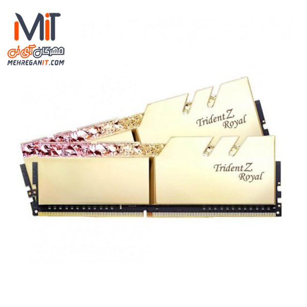 رم CL16 DDR4 جی اسکیل 16 گیگابایت 3200MHZ مدل TRIDENT Z ROYAL GOLD
